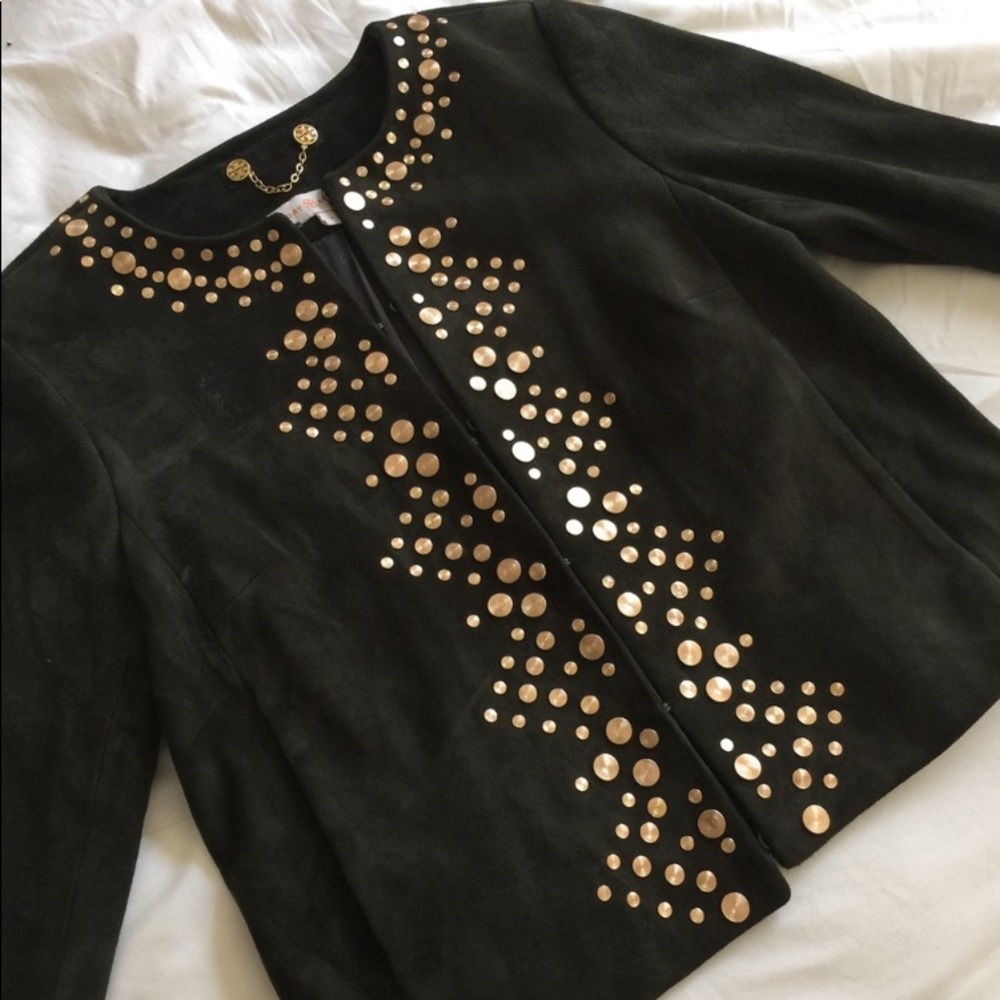 Tory Burch  suede gorgeous Jacket sz 2